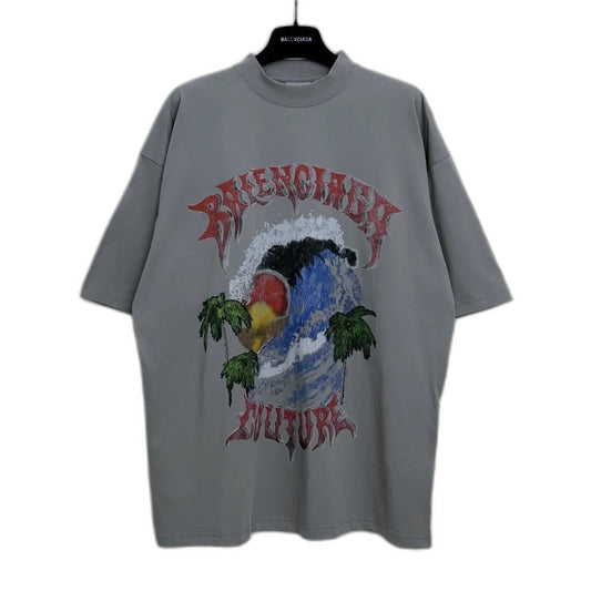 BALENCIAGA Men's Vintage Surfer Oversized T-shirt