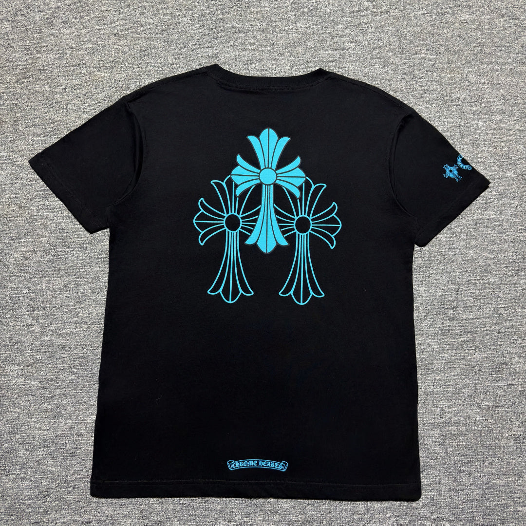 Chrome Hearts Triple Cross Pocket Graphic Print T-Shirt