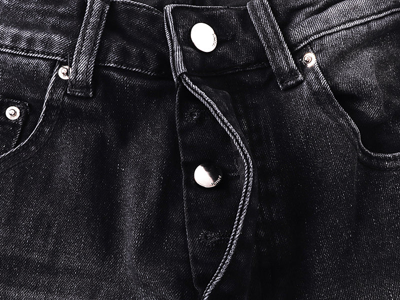 Amiri MX1 Ultrasuede Jean 'Vintage Black'