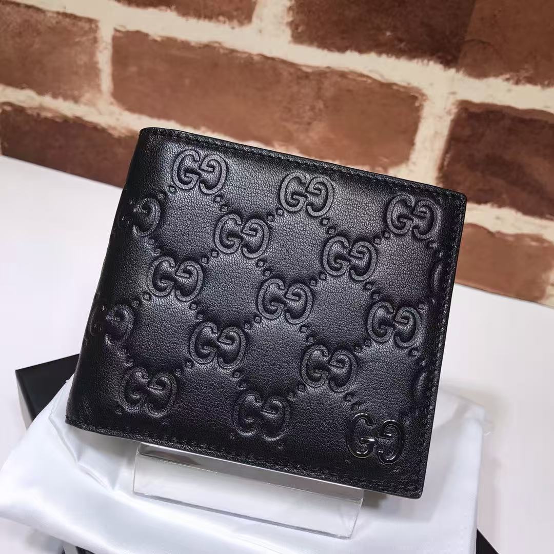 GUCCI Dorian Guccissima Bi-fold Wallet