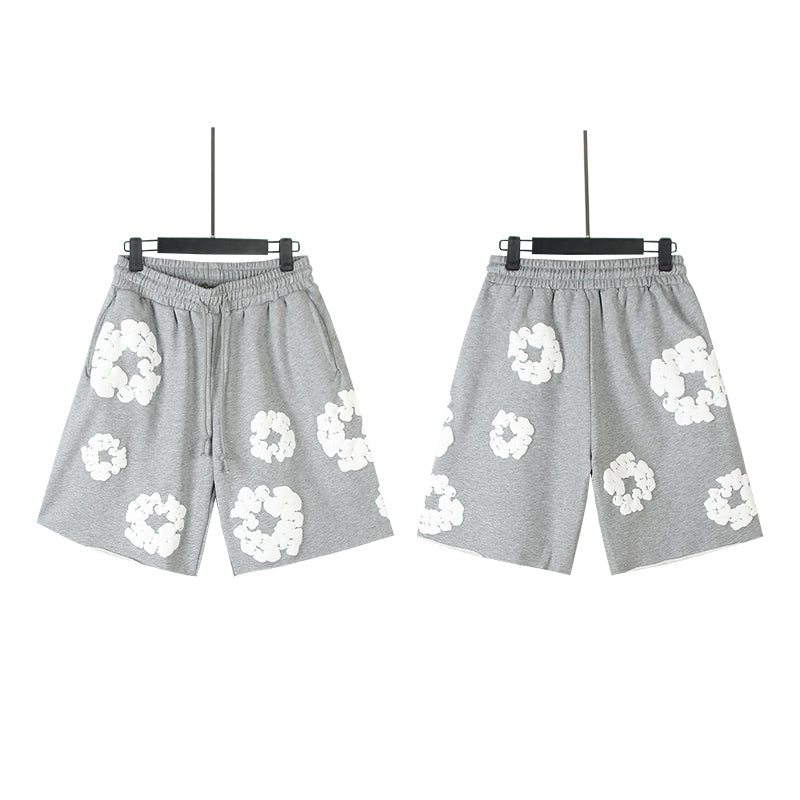 Denim Tears The Cotton Wreath Shorts 'Black'