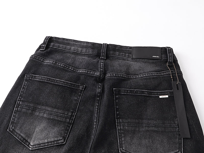Amiri MX1 Ultrasuede Jean 'Vintage Black'