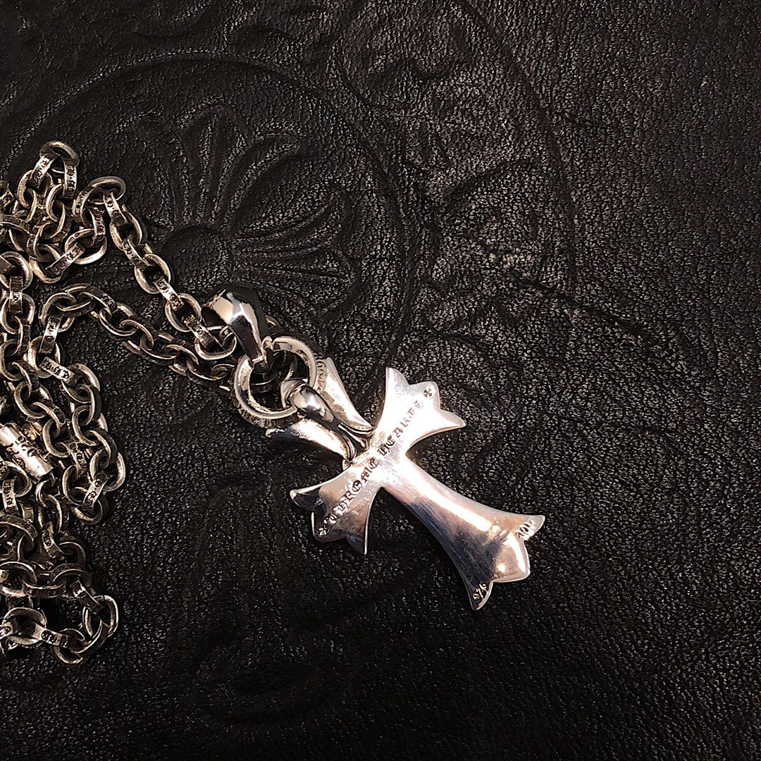 CHROME HEARTS Heart Cross Necklace