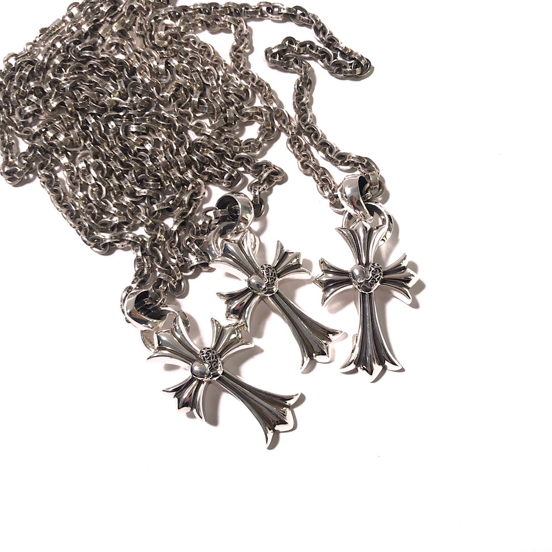 CHROME HEARTS Heart Cross Necklace