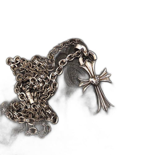 CHROME HEARTS Heart Cross Necklace