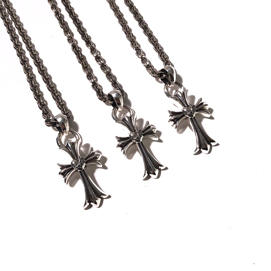 CHROME HEARTS Heart Cross Necklace