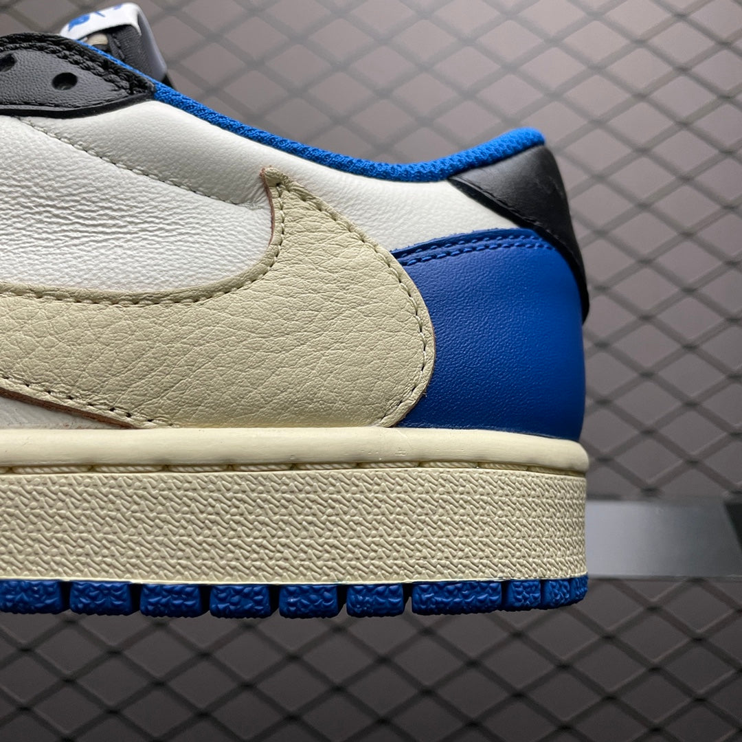 Travis Scott × Fragment × Nike Air Jordan 1 Low OG SP "Military Blue"