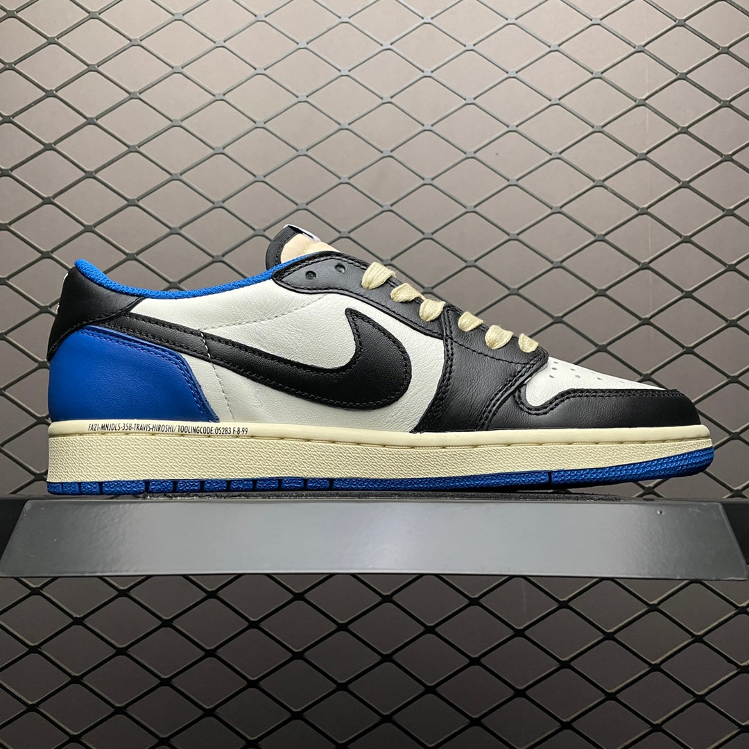 Travis Scott × Fragment × Nike Air Jordan 1 Low OG SP "Military Blue"