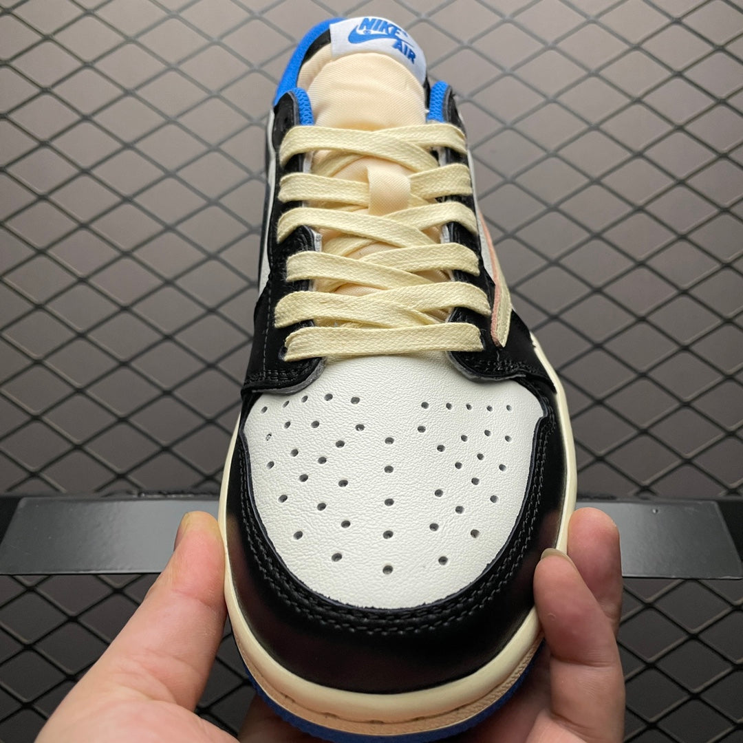 Travis Scott × Fragment × Nike Air Jordan 1 Low OG SP "Military Blue"