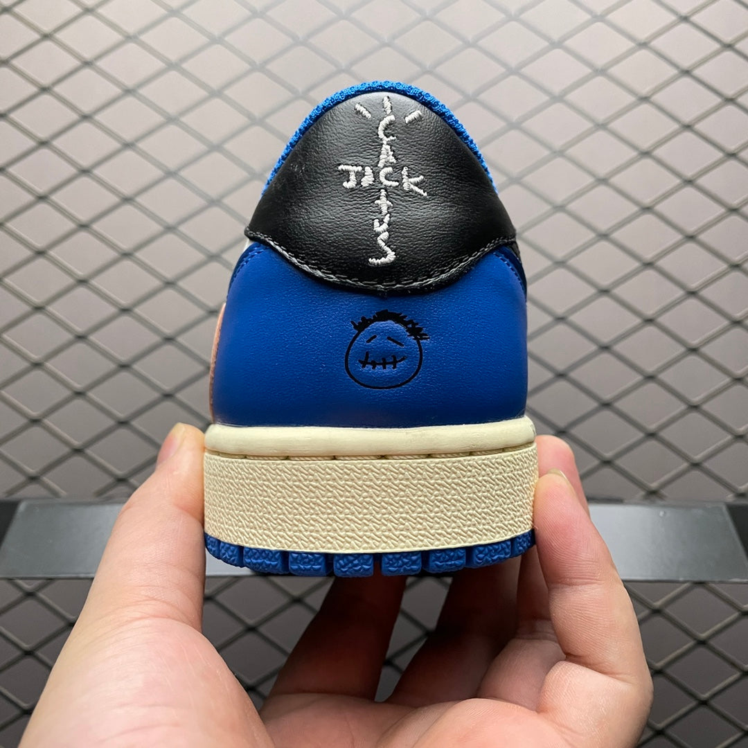 Travis Scott × Fragment × Nike Air Jordan 1 Low OG SP "Military Blue"