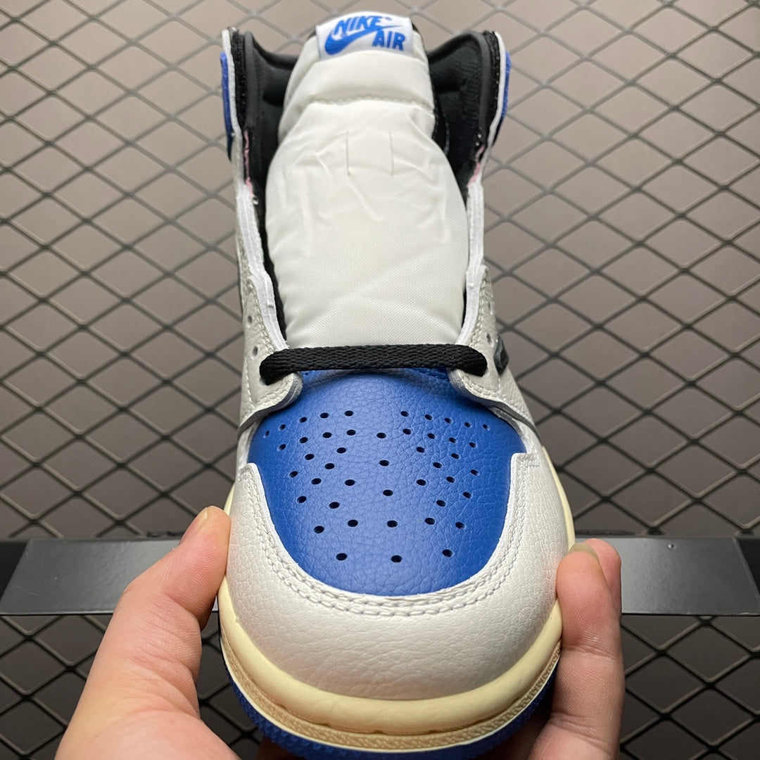 Travis Scott × Fragment × Nike Air Jordan 1 Retro High OG SP "Military Blue"