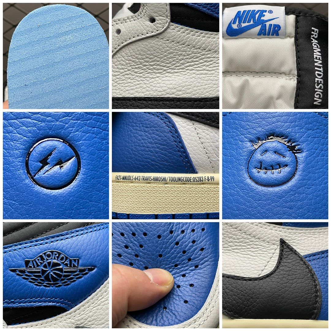 Travis Scott × Fragment × Nike Air Jordan 1 Retro High OG SP "Military Blue"