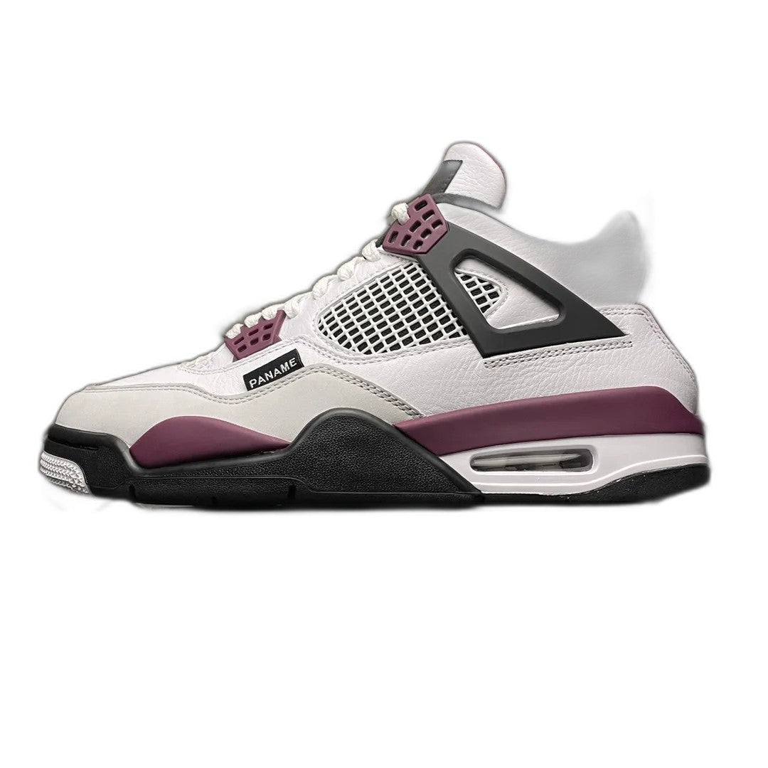 Paris Saint Germain ×Nike Air Jordan 4 Retro "White/Bordeaux/Neutral Gray"