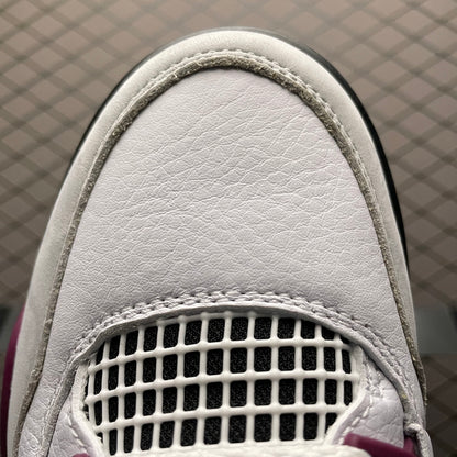 Paris Saint Germain ×Nike Air Jordan 4 Retro "White/Bordeaux/Neutral Gray"