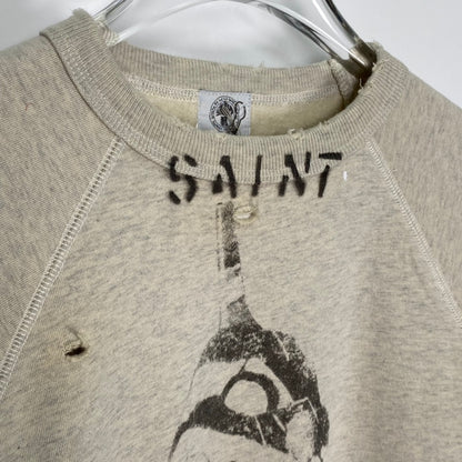St. Michael 21AW SM-A21-0000-055 SWT_SH EVANGELION Cotton Sweatshirt Gray