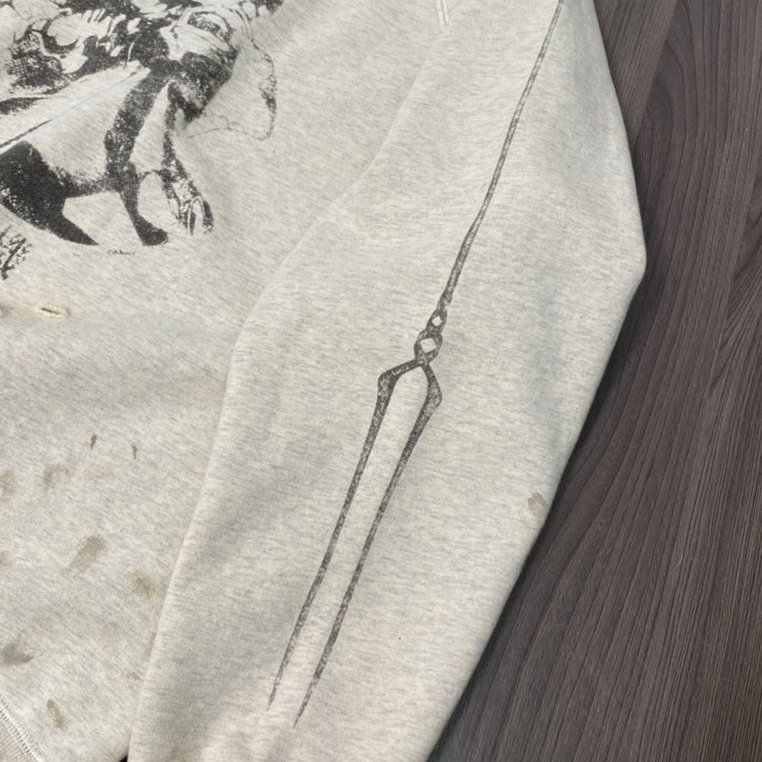 St. Michael 21AW SM-A21-0000-055 SWT_SH EVANGELION Cotton Sweatshirt Gray