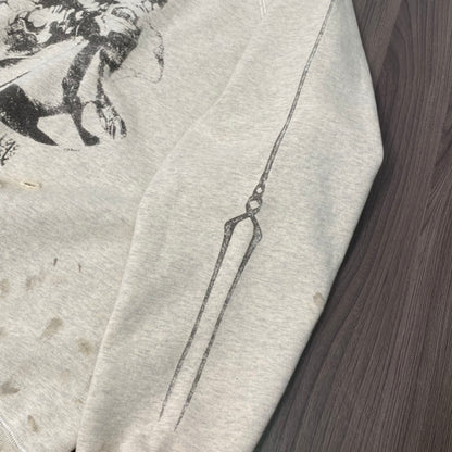 St. Michael 21AW SM-A21-0000-055 SWT_SH EVANGELION Cotton Sweatshirt Gray