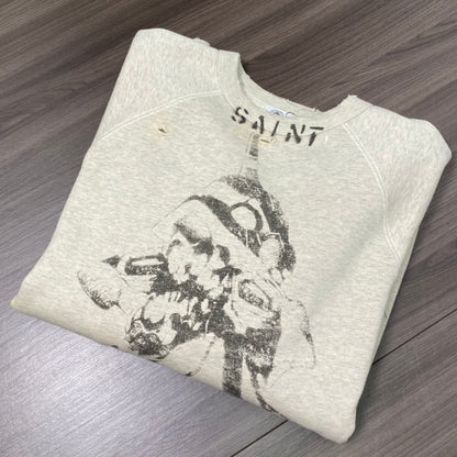 St. Michael 21AW SM-A21-0000-055 SWT_SH EVANGELION Cotton Sweatshirt Gray