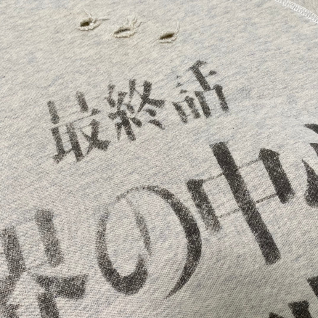 St. Michael 21AW SM-A21-0000-055 SWT_SH EVANGELION Cotton Sweatshirt Gray