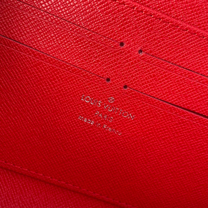 Louis Vuitton x Supreme Portefeuille Brazza Long Wallet in Red Epi Leather