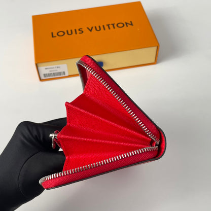 Louis Vuitton x Supreme Portefeuille Brazza Long Wallet in Red Epi Leather