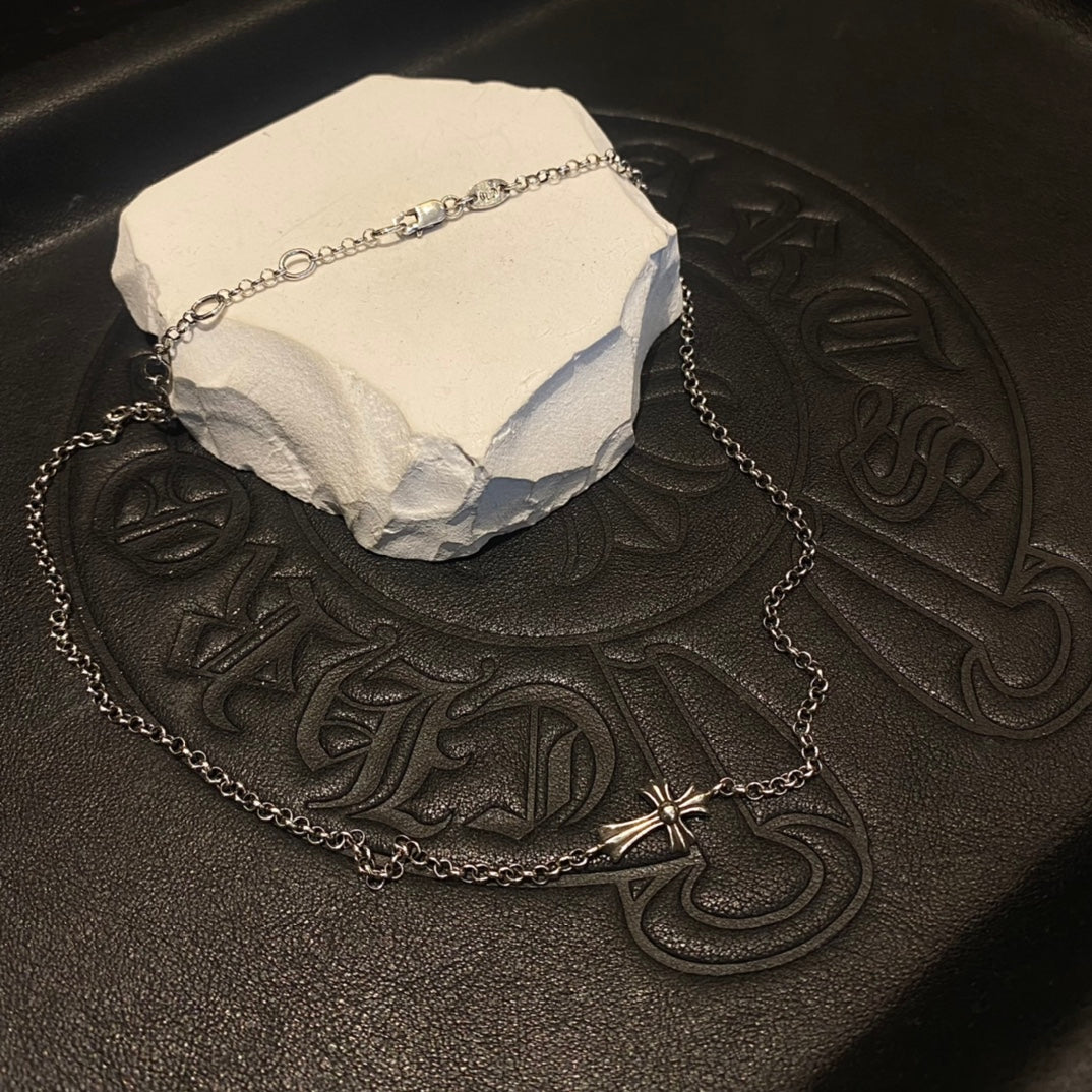 Chrome Hearts Cross Clavicle Necklace