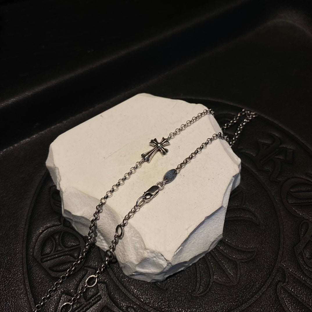 Chrome Hearts Cross Clavicle Necklace