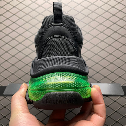 BALENCIAGA Triple S "Black/Yellow Fluo"