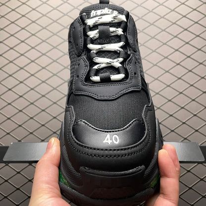 BALENCIAGA Triple S "Black/Yellow Fluo"