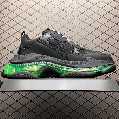 BALENCIAGA Triple S "Black/Yellow Fluo"