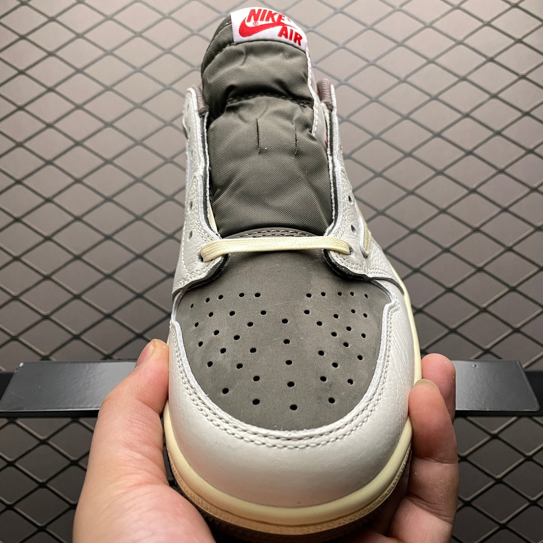 Travis Scott × Nike Air Jordan 1 Low OG SP "Reverse Mocha/Sail and Ridgerock"