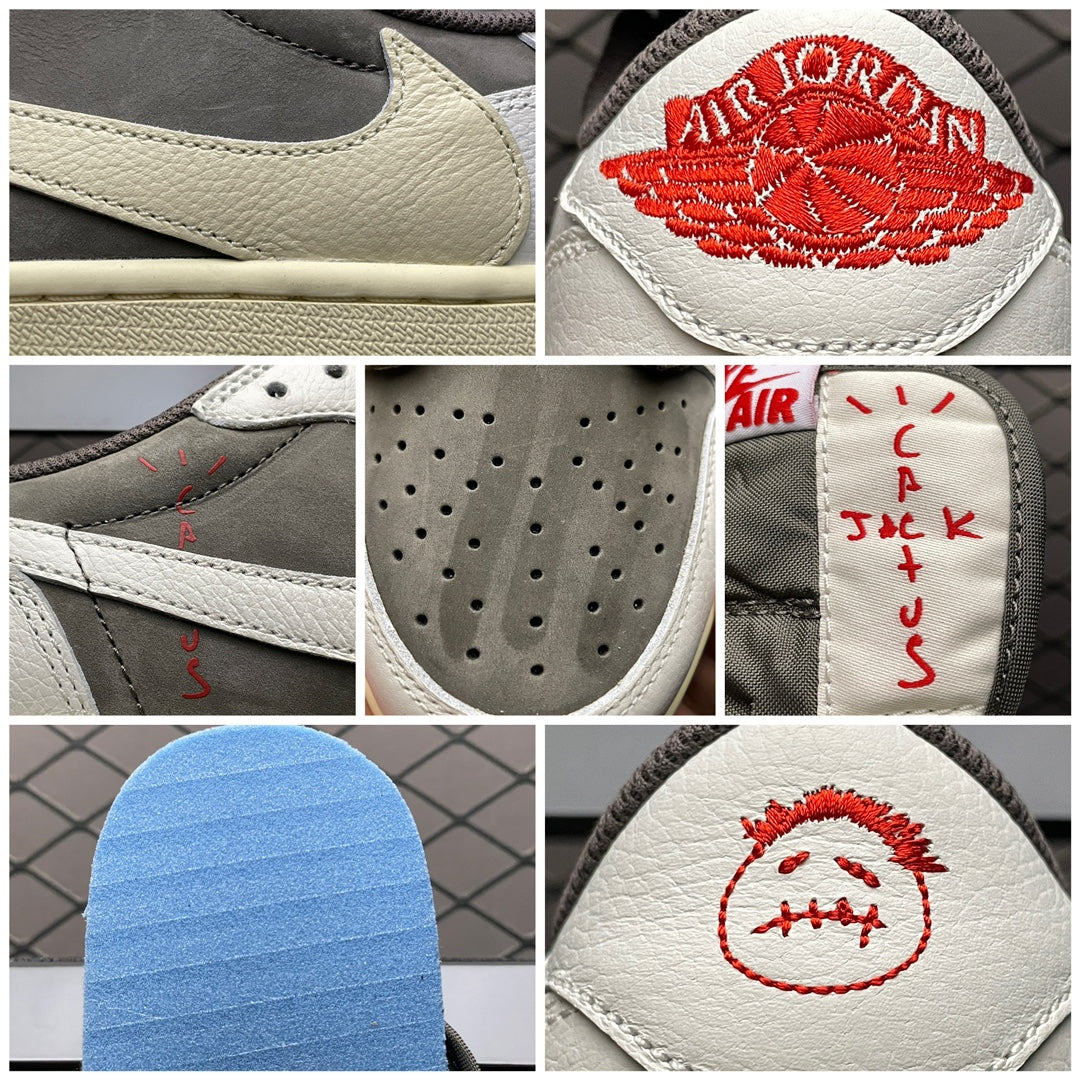 Travis Scott × Nike Air Jordan 1 Low OG SP "Reverse Mocha/Sail and Ridgerock"
