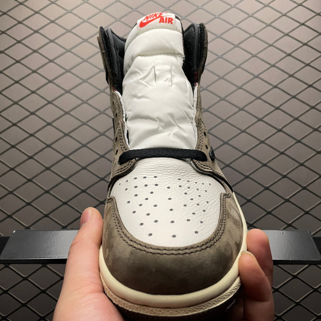 Travis Scott × Nike Air Jordan 1 Retro High OG TS SP "Sail/Dark Mocha"