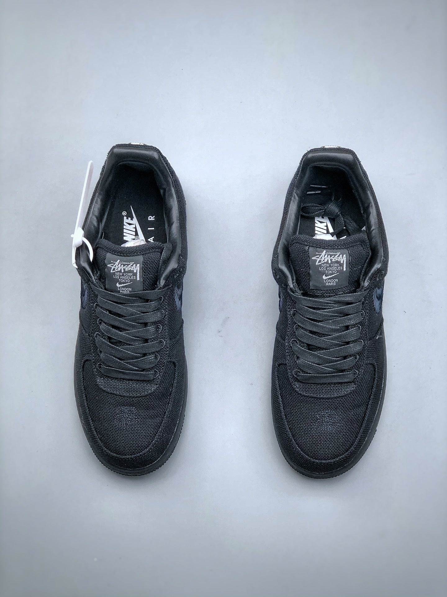 Stussy × Nike Air Force 1 Low "Triple Black"