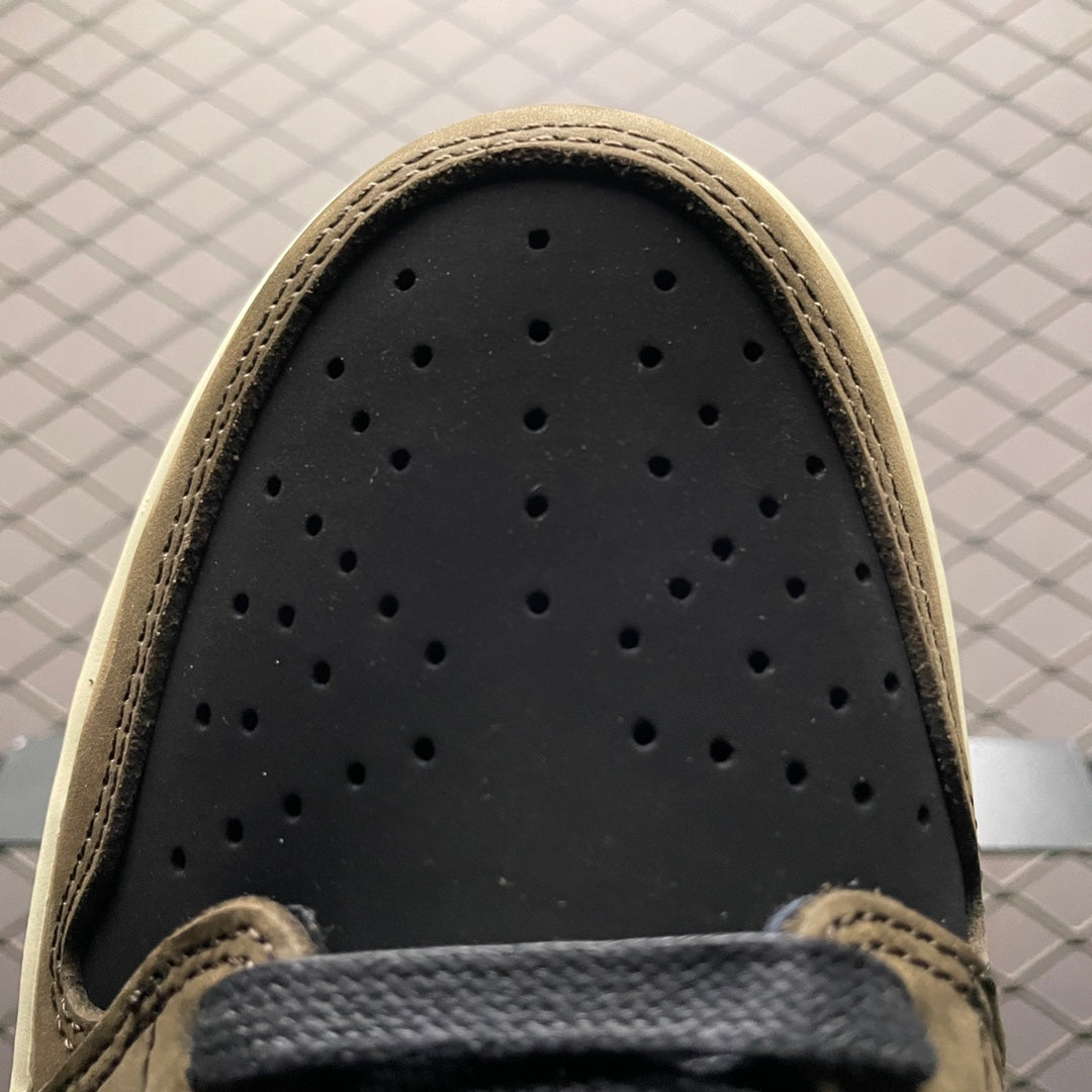 Travis Scott × Nike Air Jordan 1 Low OG SP-T "Black/Dark Mocha"