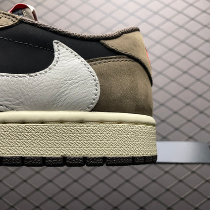 Travis Scott × Nike Air Jordan 1 Low OG SP-T "Black/Dark Mocha"
