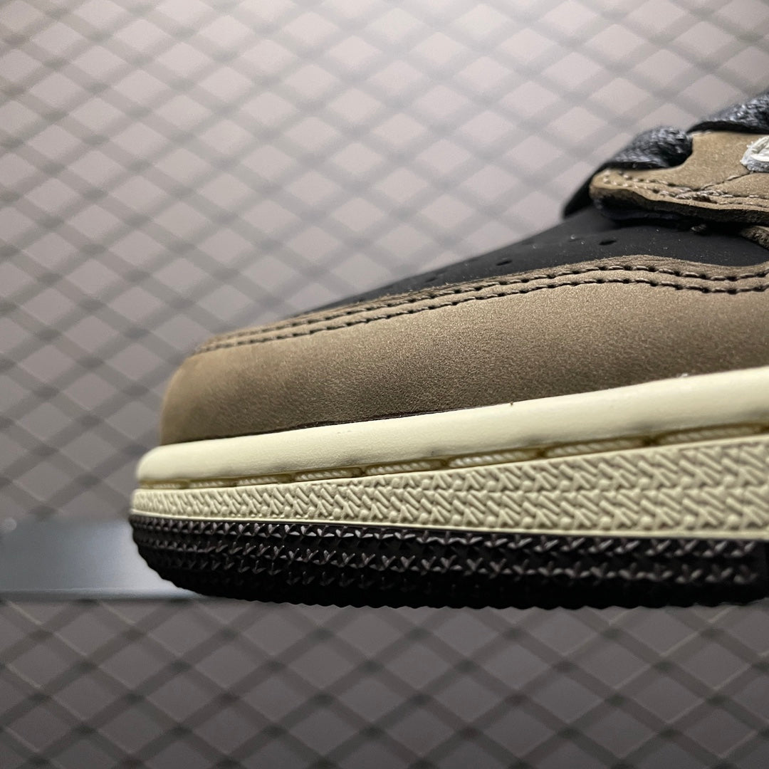 Travis Scott × Nike Air Jordan 1 Low OG SP-T "Black/Dark Mocha"