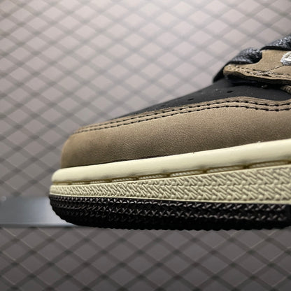 Travis Scott × Nike Air Jordan 1 Low OG SP-T "Black/Dark Mocha"