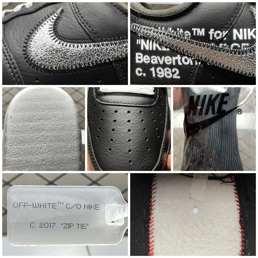 Off-White × Moma × Nike Air Force 1 Low "Black"