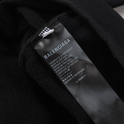 Balenciaga Eiffel Tower Paris Night Distressed Zipper Hoodie