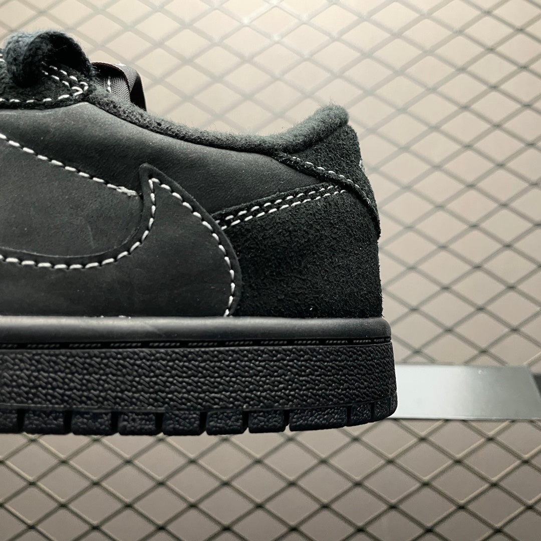 Travis Scott × Nike Air Jordan 1 Low OG SP-T "Black/Dark Mocha" (Kids)