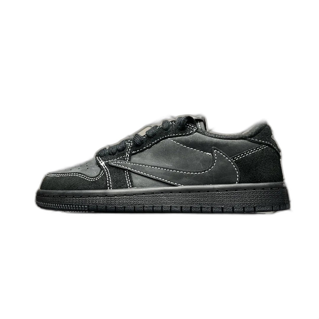 Travis Scott × Nike Air Jordan 1 Low OG SP-T "Black/Dark Mocha" (Kids)