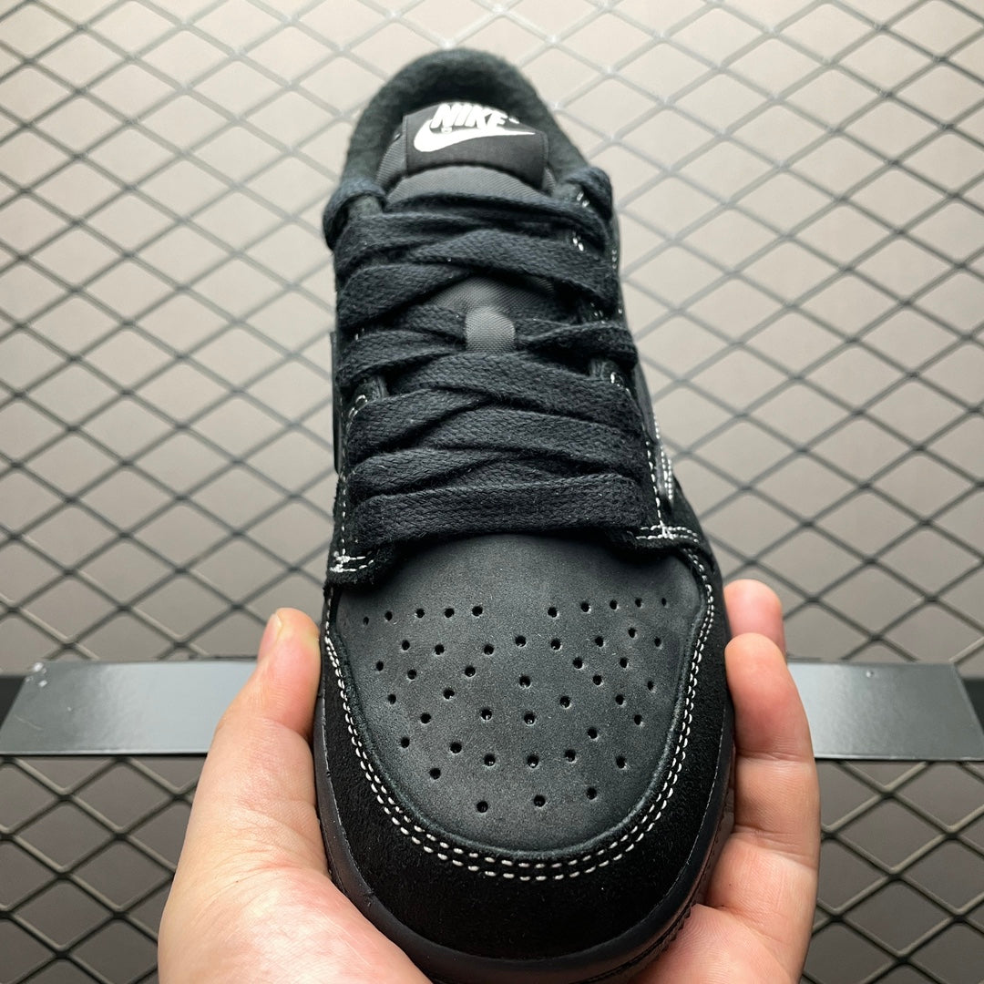 Travis Scott × Nike Air Jordan 1 Low OG SP-T "Black/Dark Mocha" (Kids)