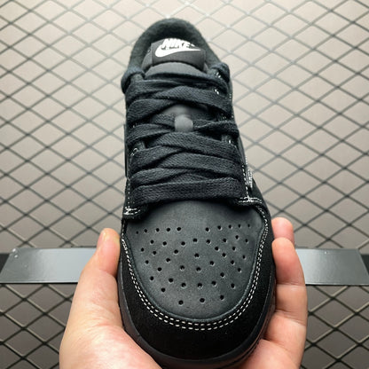 Travis Scott × Nike Air Jordan 1 Low OG SP-T "Black/Dark Mocha" (Kids)