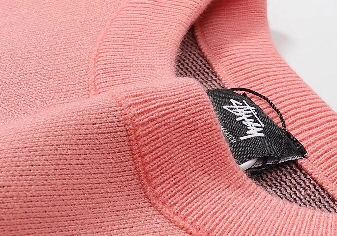 Stussy FW22 Logo graphic print knitted sweater