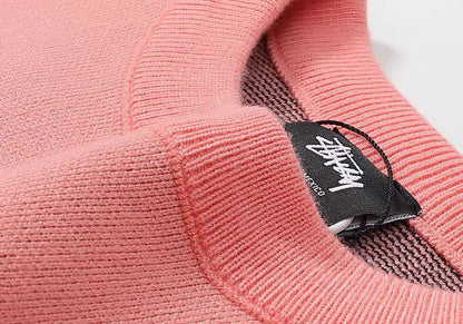 Stussy FW22 Logo graphic print knitted sweater