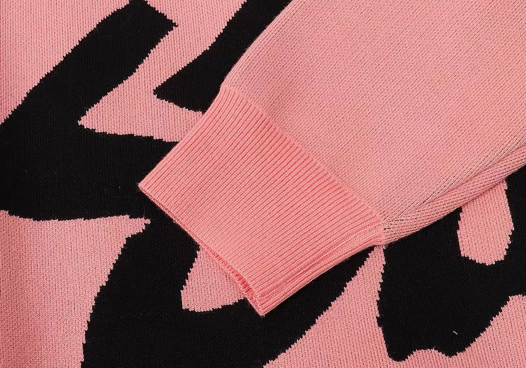 Stussy FW22 Logo graphic print knitted sweater