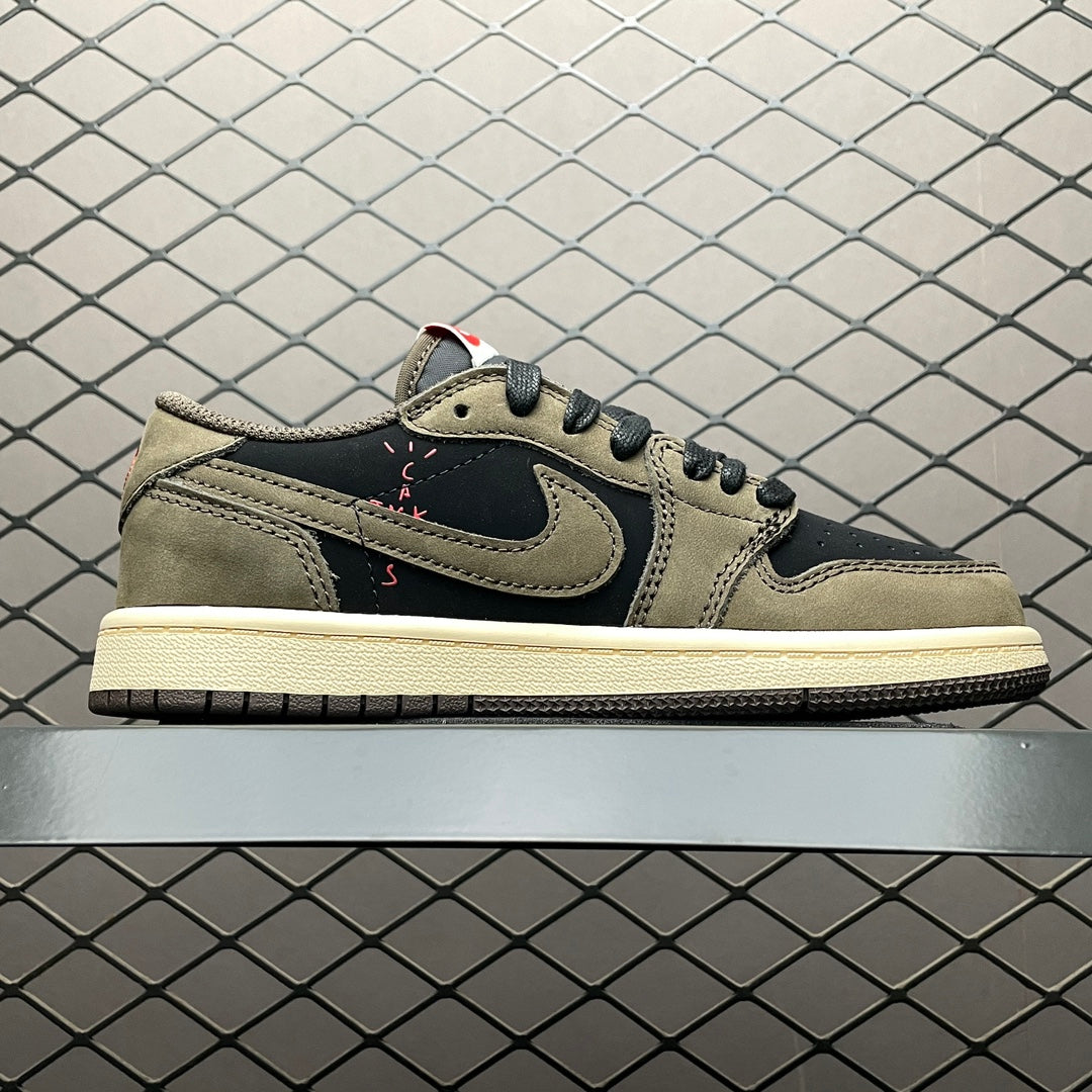 (Kids) Travis Scott × Nike Air Jordan 1 Low OG SP-T "Black/Dark Mocha"