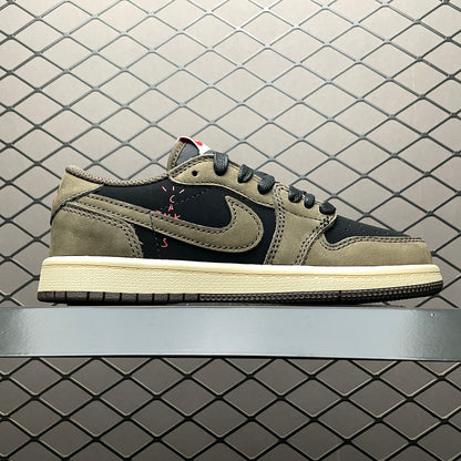 (Kids) Travis Scott × Nike Air Jordan 1 Low OG SP-T "Black/Dark Mocha"