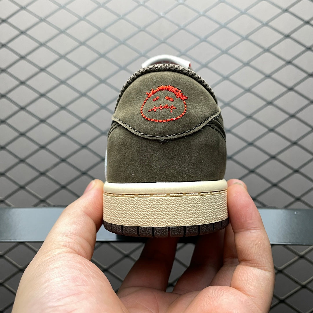 (Kids) Travis Scott × Nike Air Jordan 1 Low OG SP-T "Black/Dark Mocha"